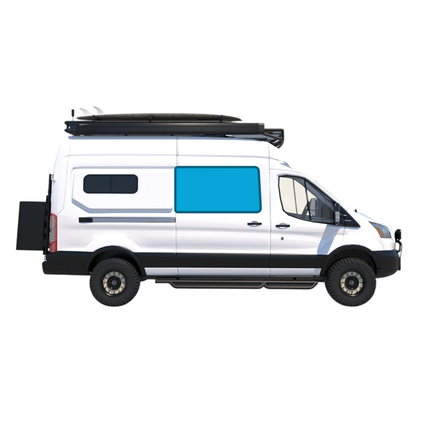 The Wanderful Sliding Door Window Cover - Ford Transit 2015+