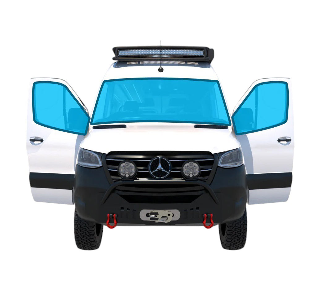 The Wanderful Front Cab Window Cover Set - Mercedes Sprinter 2007+