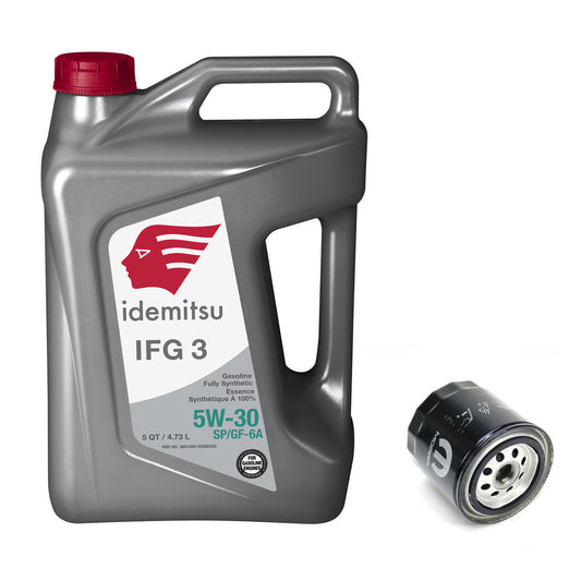 Dodge RAM Van / 3.7L / 3.9L V6 / 5.2L / 5.8L V8 Oil Service Kit - Idemitsu Full Synthetic IFG 3 5W-30 (5qt)