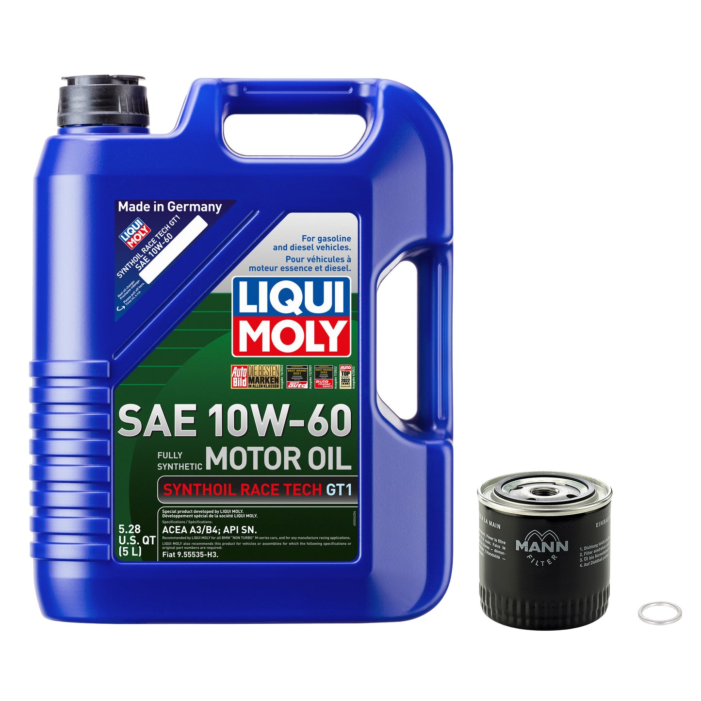 Aircooled Vanagon Oil Service Kit - Liqui Moly Synthoil Race Tech GT1 SAE 10W-60