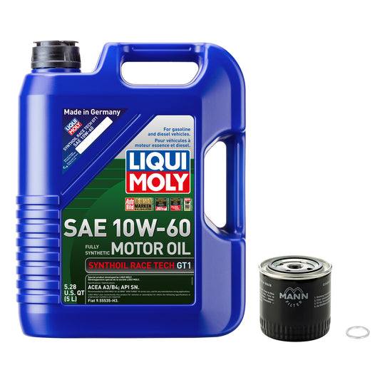 Aircooled Vanagon Oil Service Kit - Liqui Moly Synthoil Race Tech GT1 SAE 10W-60